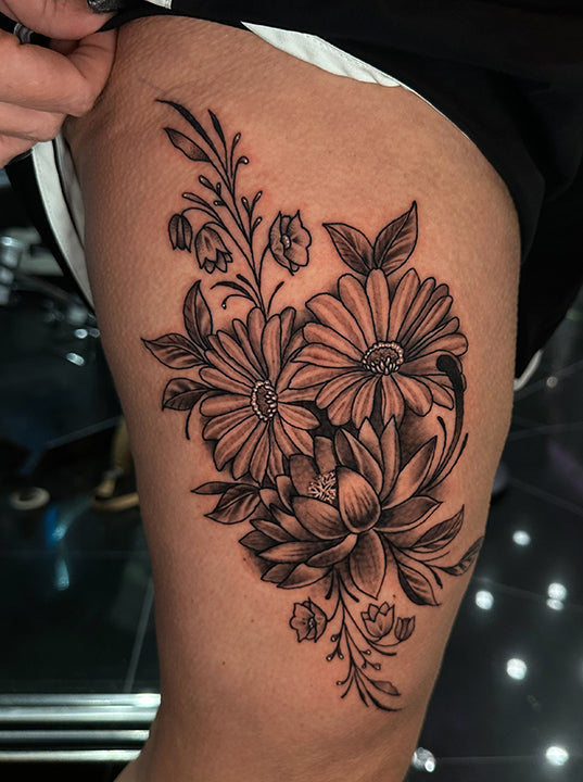 Memorial portrait tattoo